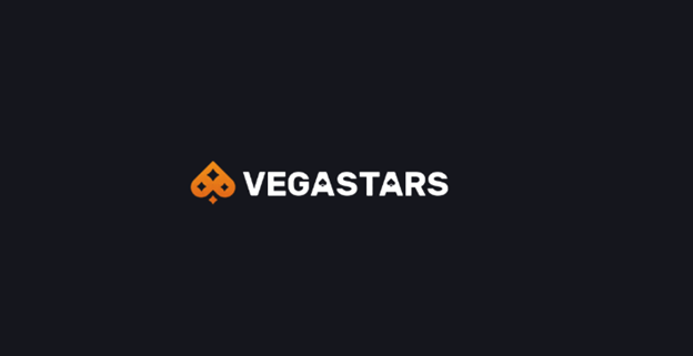 VegaStar Casino brand logo on dark background — official wordmark with spade icon.